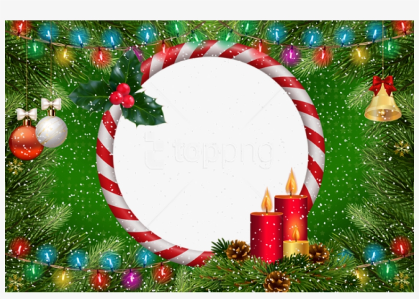 Free Png Best Stock Photos Christmas Frame Green Transparent - Christmas Ornament, transparent png download