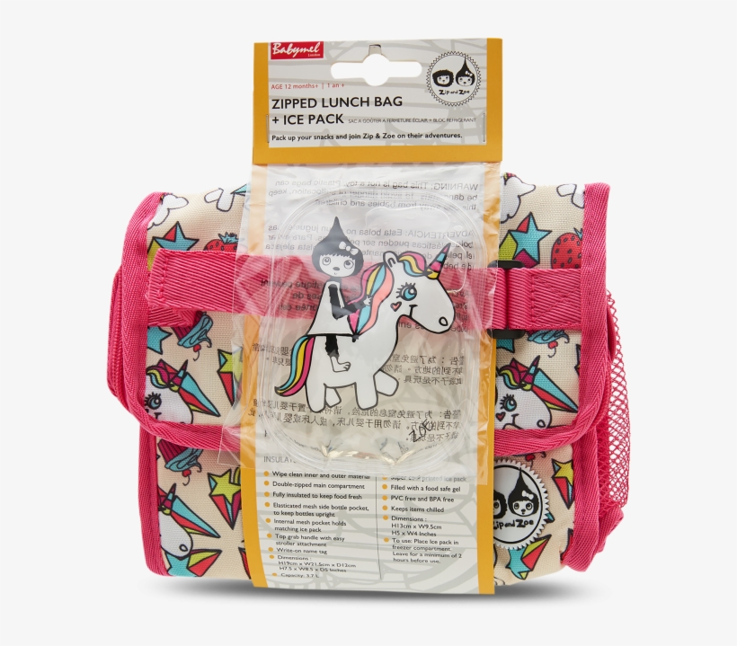 Unicorn Zipper Lunch Bag & Ice Pack - Coin Purse, transparent png download