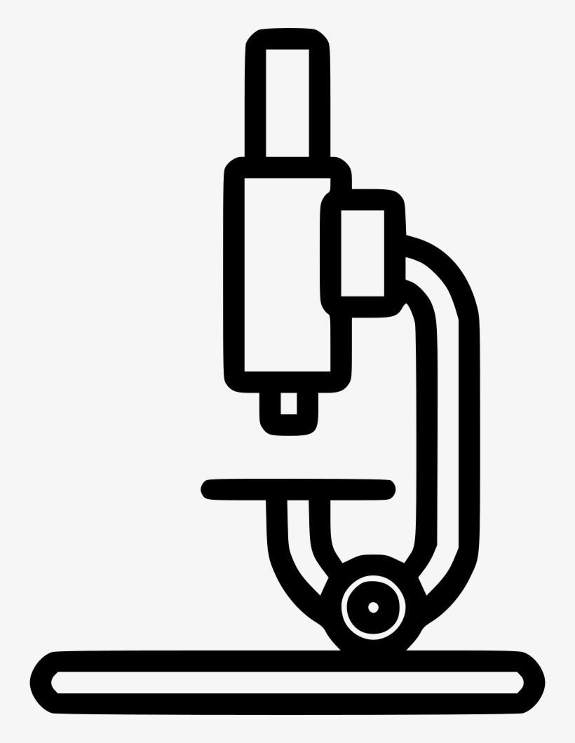 Graphic Black And White Library Research Study Lab - Microscope File Png Download, transparent png download
