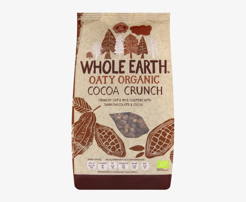 Whole Earth Oaty Cocoa Crunch, transparent png download