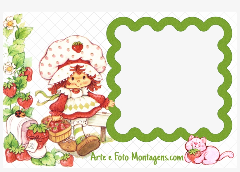 Molduras Png Personagens M P - Vintage Strawberry Shortcake Art, transparent png download