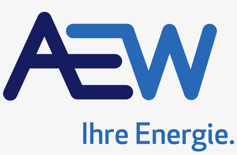 Logo Aew Mit Claim Rgb Plain - Aew Energie Ag Logo, transparent png download