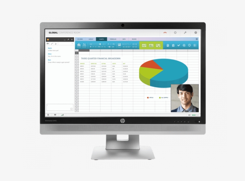 Hp Elitedisplay E240c - Hp Elitedisplay E237, transparent png download