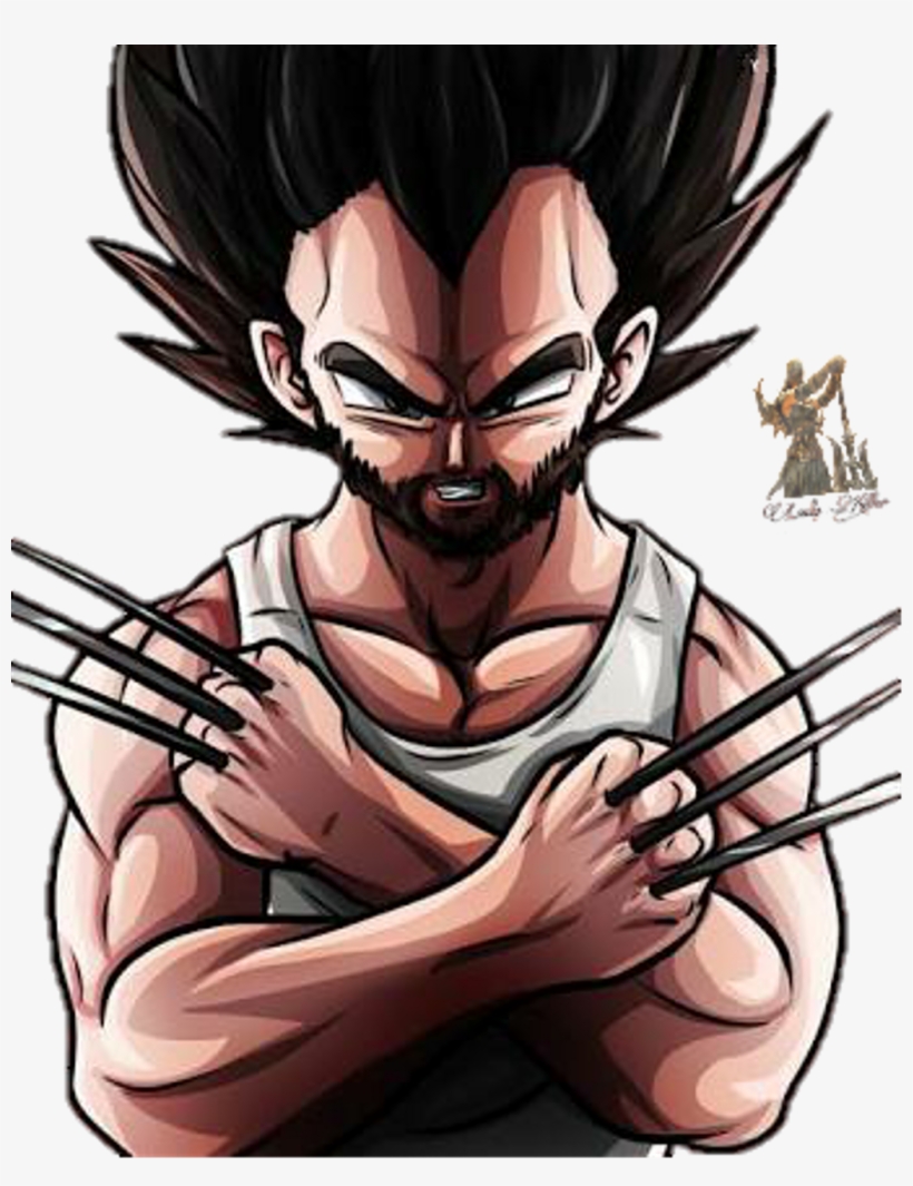 ##wolverine #logan #xmen #comic #marvel #vegeta #saiyan - Vegeta As Wolverine, transparent png download
