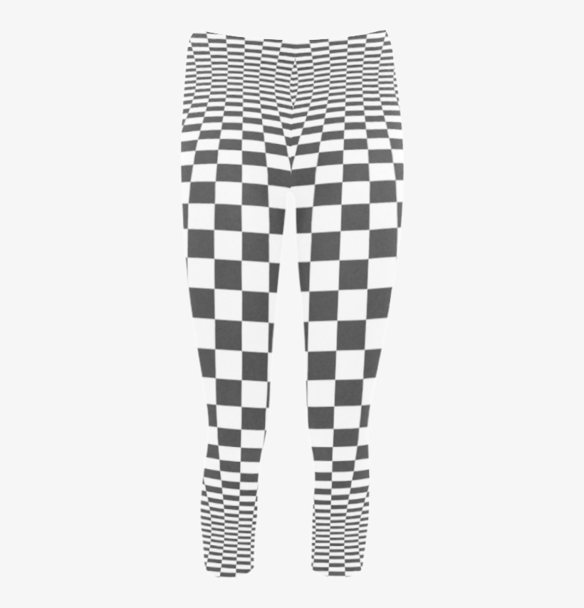 Optical Illusion Checkers Chequers Capri Legging - Chex Pants For Mens, transparent png download