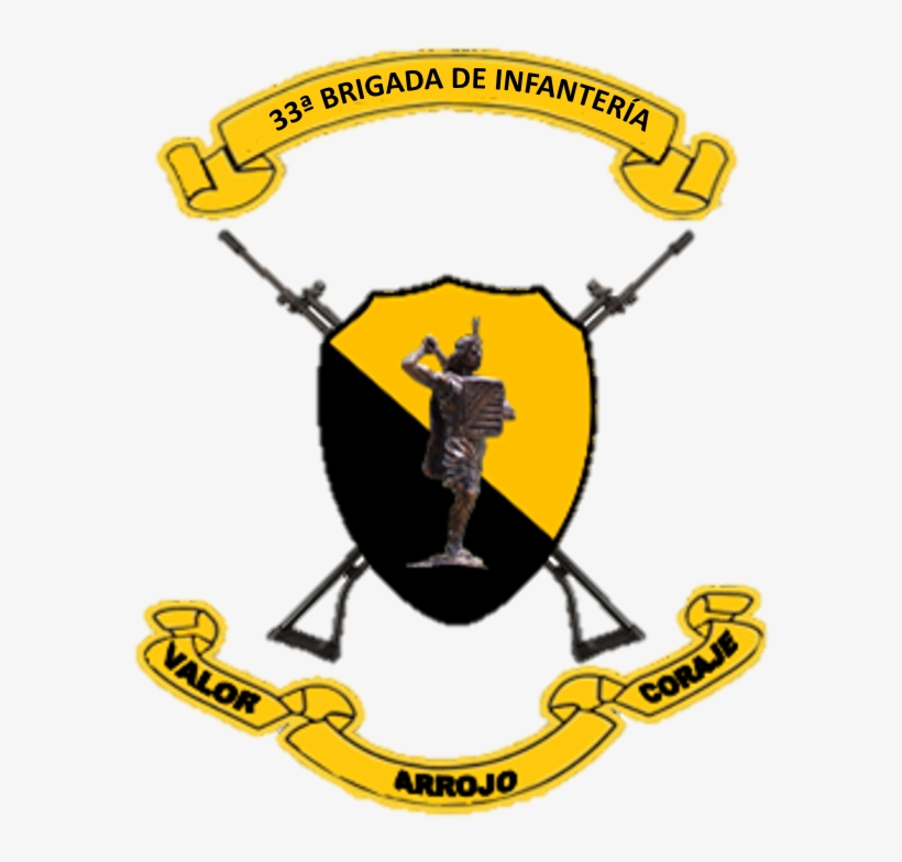 El Escudo De La Trigésima Tercera Brigada De Infantería, - Crest, transparent png download