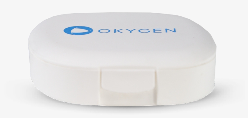 Okygen Pillbox - Plastic, transparent png download