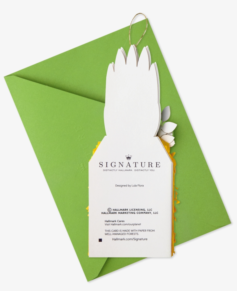 Pineapple Piñata Birthday Card - Construction Paper, transparent png download