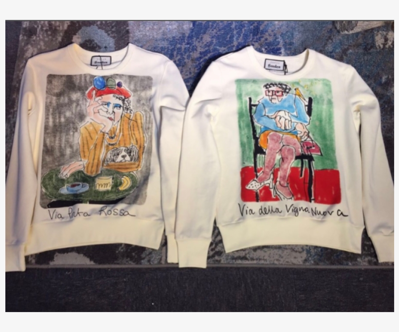 Gucci Scrawl Sweatershirt - Long-sleeved T-shirt, transparent png download