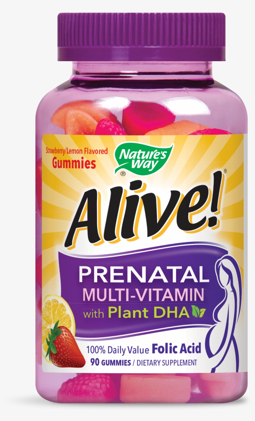 Prenatal Multivitamin Plus Plant Dha Gummies, 90 Ct - Nature's Way, transparent png download