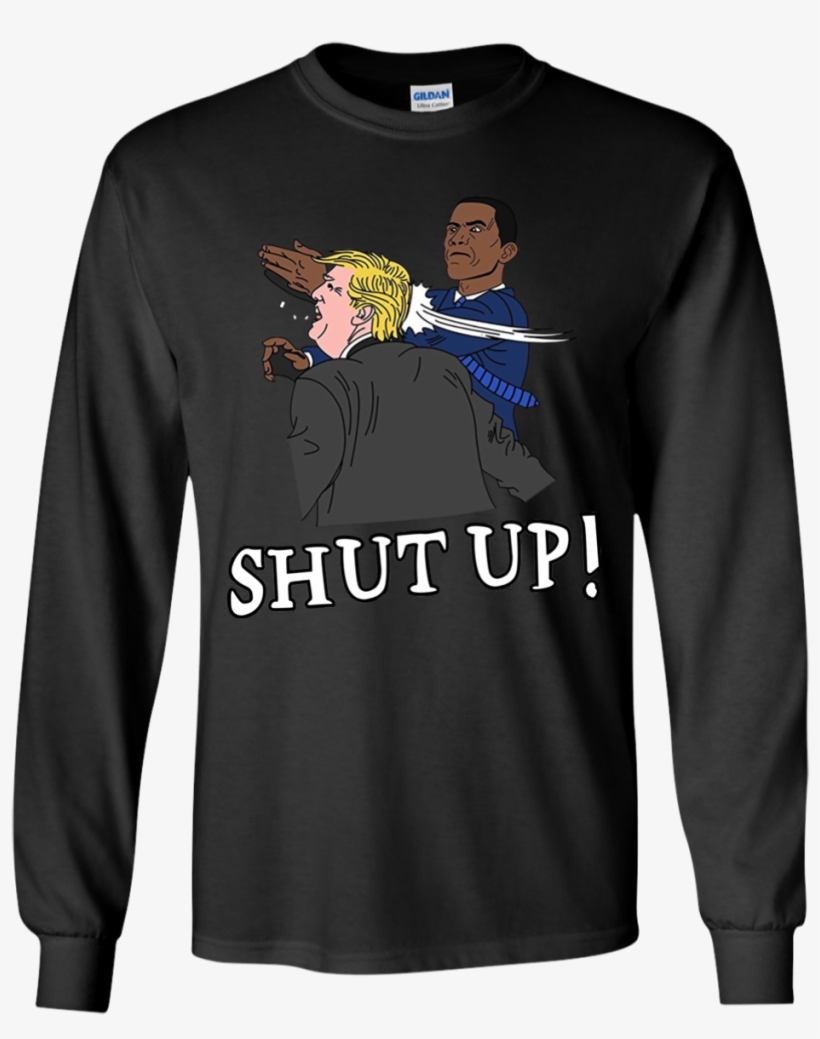 Obama Slaps Trump T-shirt Shut Up Anti Trump - Death Korps Of Krieg T Shirt, transparent png download