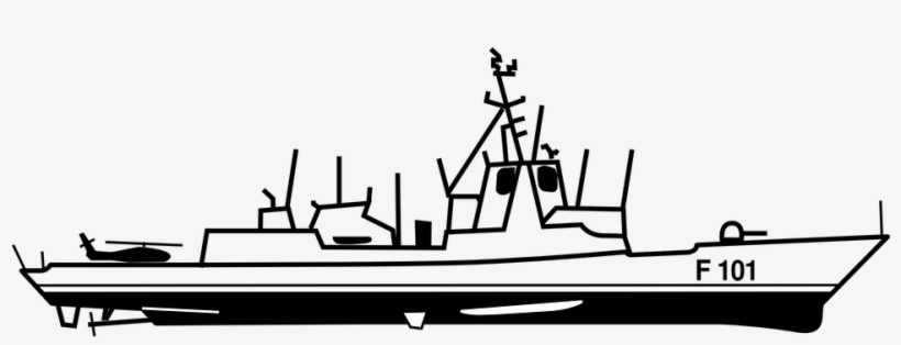 Navy Ships Clipart Marine Ship - Navy Ship Line Art, transparent png download