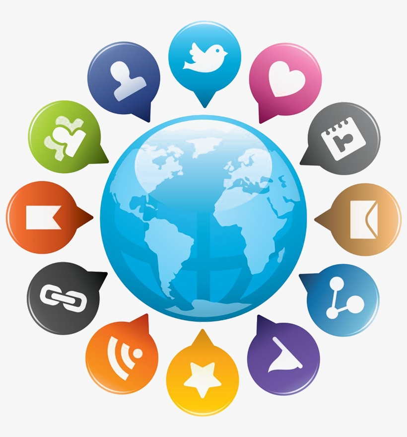 Social Media Transp B 571kb Feb 06 2014 - Symbols Of 21st Century World, transparent png download