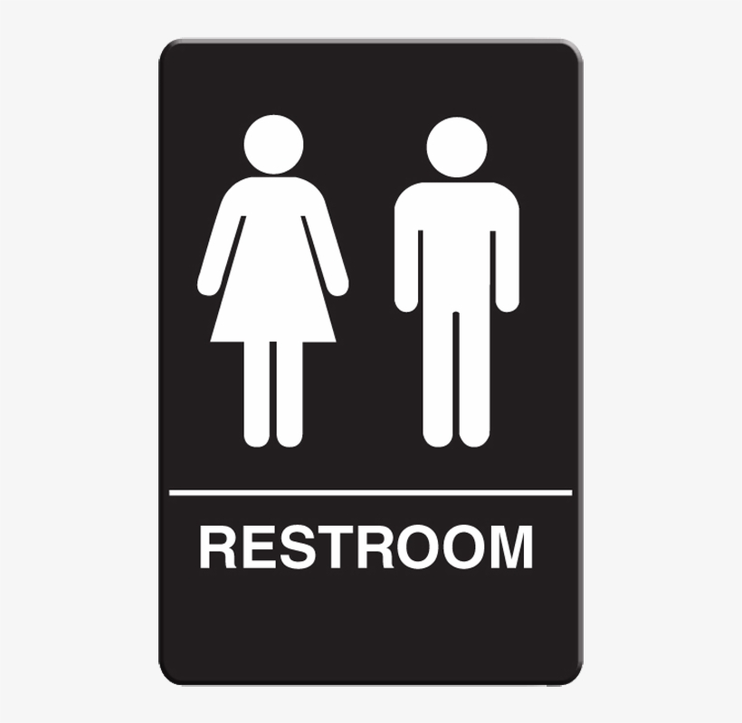 Black - Restroom Signs, transparent png download