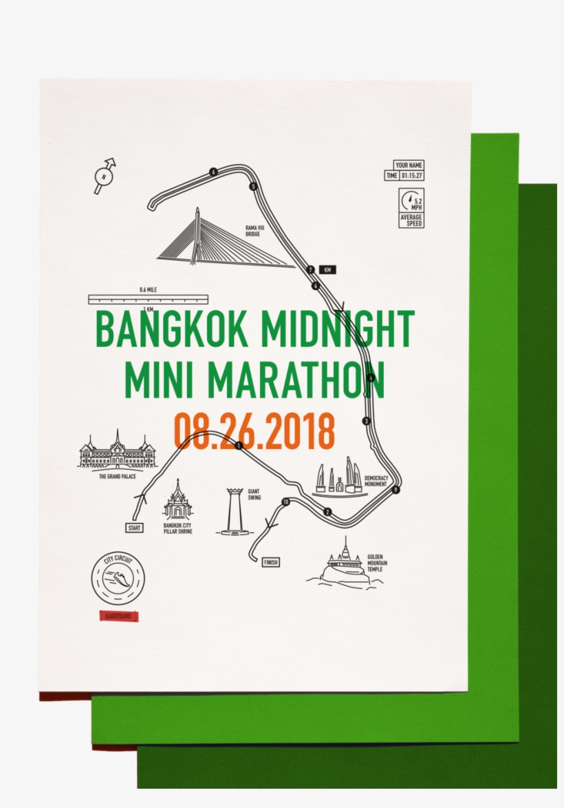 Prd Img Unframed Paper Bangkok Mini Marathon - Don T Drink Too Much, transparent png download