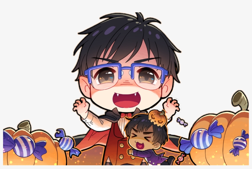 Yurionice Sticker - Halloween Yuuri Katsuki, transparent png download