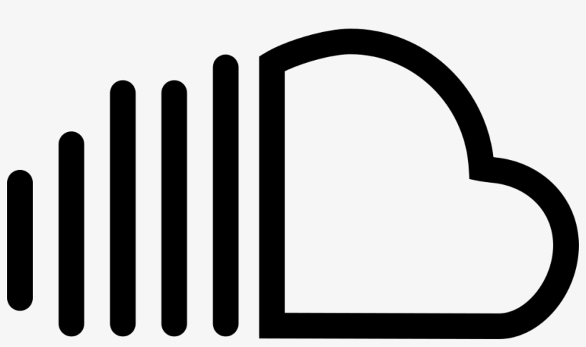 Soundcloud Social Outlined Logotype Symbol Comments, transparent png download