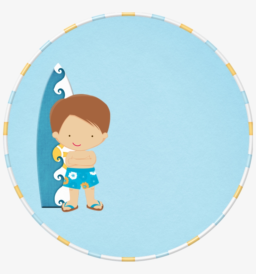 Surf Clipart Baby Beach - Tag Praia Png, transparent png download