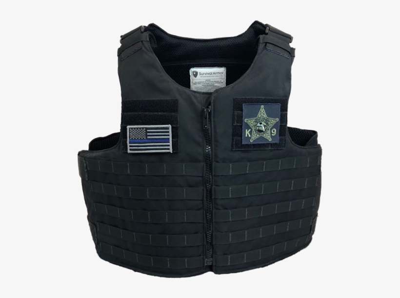 Survival Armor Front Opening K9 Vest Blue Line Innovations - Vest, transparent png download
