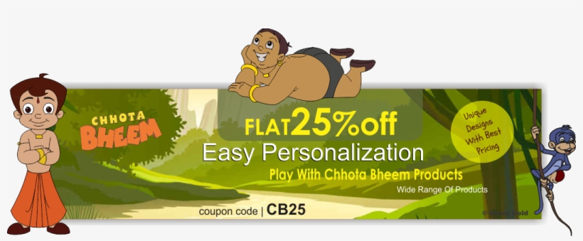 Flat 25% Off On Chota Bheem Products - Chota Bheem, transparent png download