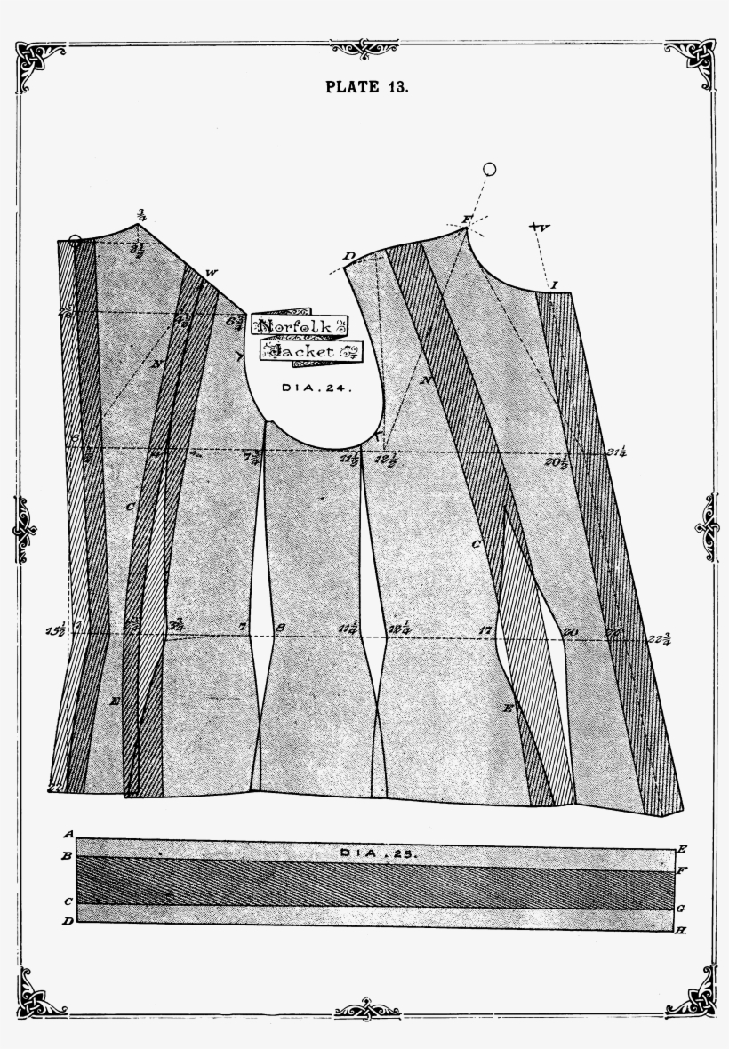 The Cutters' Practical Guide To The Cutting Of Ladies' - Diagram, transparent png download