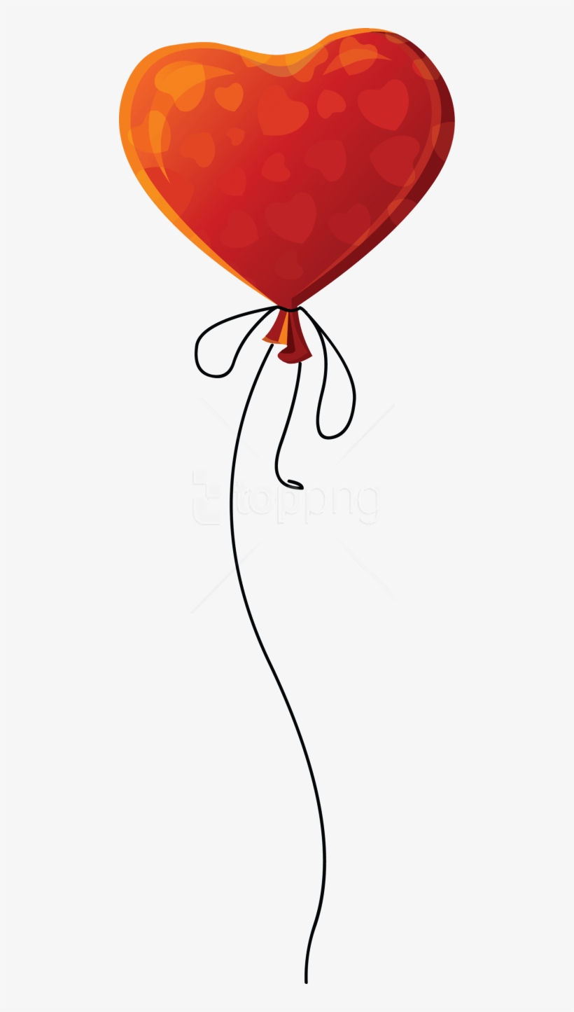 Free Png Download Balloon Single Heart Png Images Background - Single Heart Balloon Png, transparent png download
