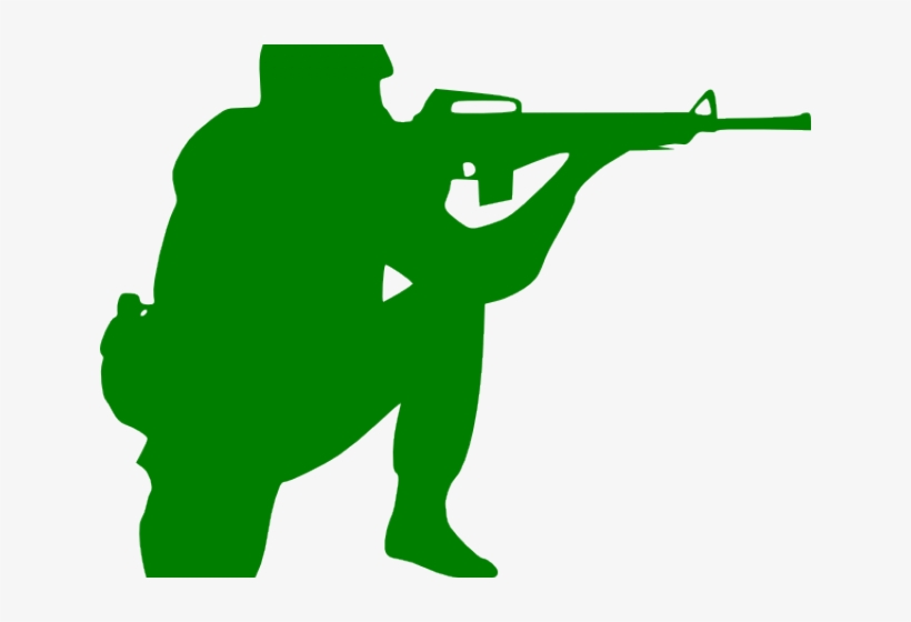 Snipers Clipart Garden - Army Man Clip Art, transparent png download