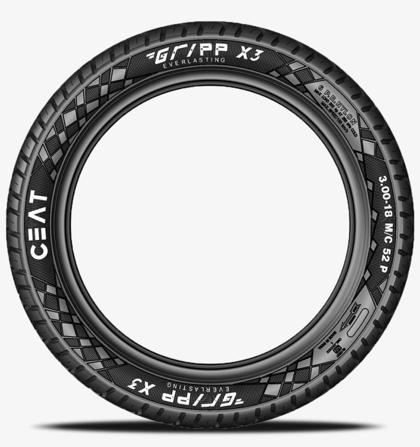 Gripp X3 95976122 Gripp X3 257854719 - Ceat X3 Bike Tyre Price, transparent png download