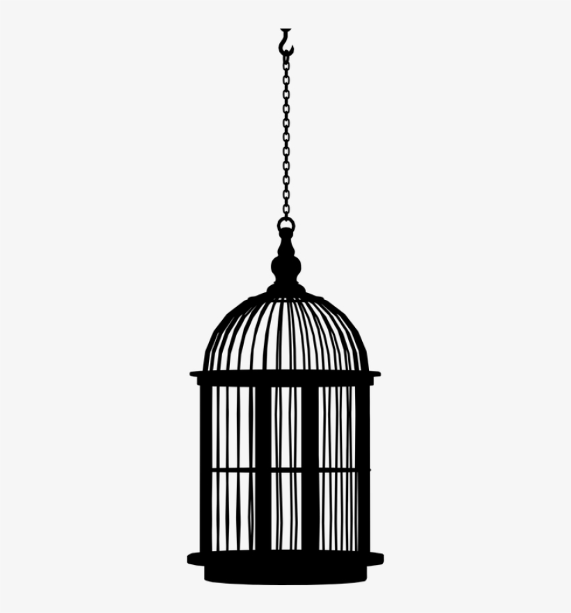 Cage Bird Png, Download Png Image With Transparent - Bird Cage Black And White, transparent png download