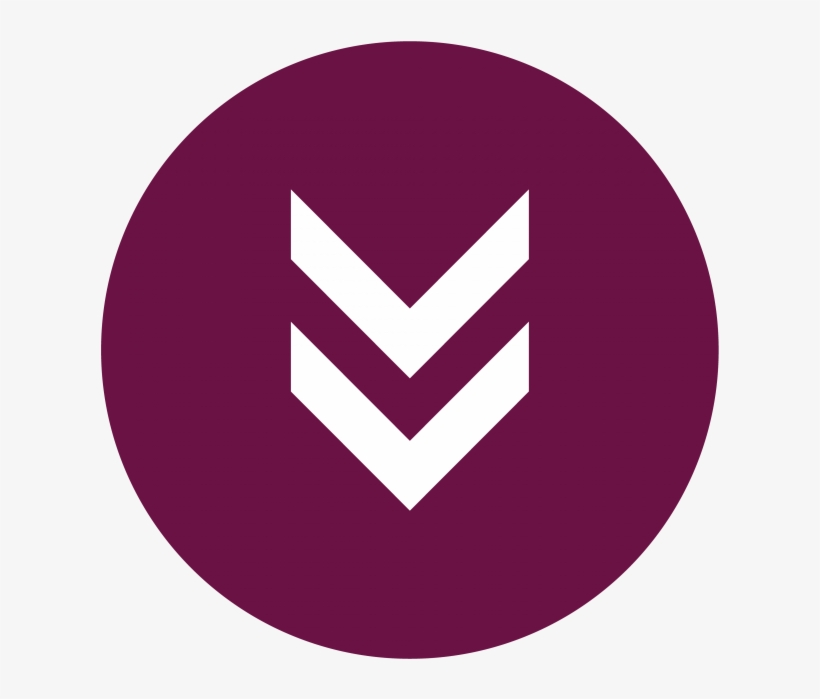 Down Arrow - Emblem, transparent png download