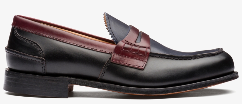 Pembrey 2 Nevada Leather Loafer Tricolor Black Church's - Leather, transparent png download