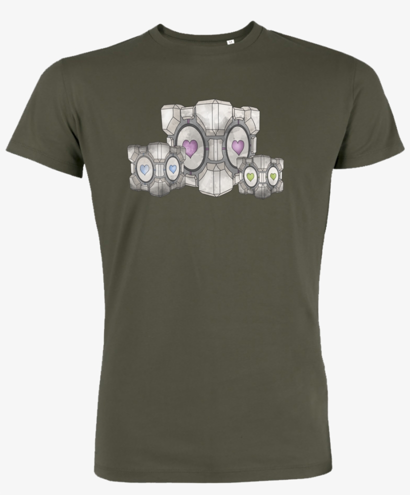 Blackmoon Companion Cube T Shirt Stanley T Shirt Khaki, transparent png download