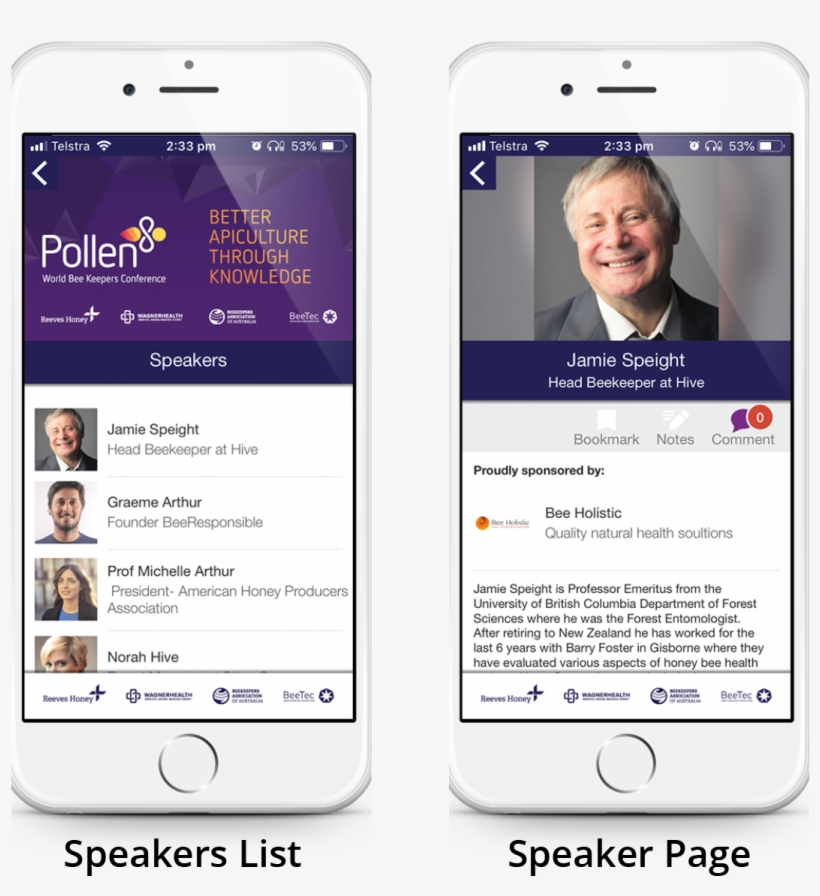 Individual Speaker Pages Are Able To Include A Bio, - Iphone, transparent png download