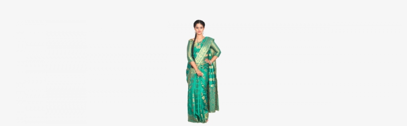 Thirumagal Green Jari Jacquard Cotton Silk Saree Collection - Silk, transparent png download