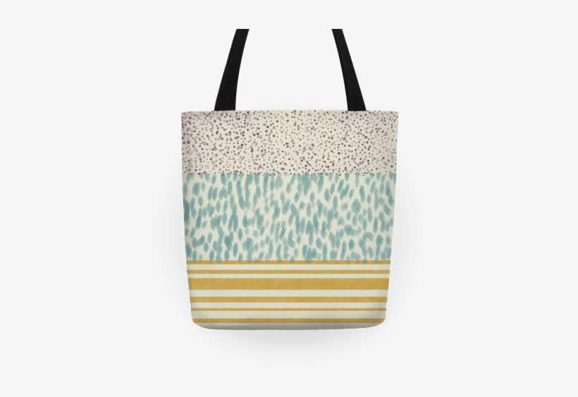 Watercolor Pattern Tote - Watercolor Painting, transparent png download