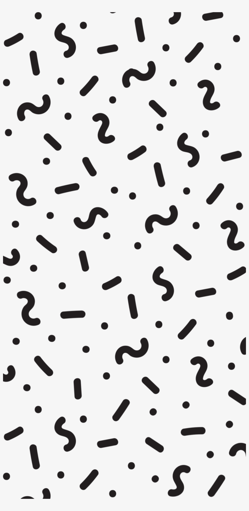 Patterns Steffi Lynn Blackwhite - Black And White Confetti Png, transparent png download