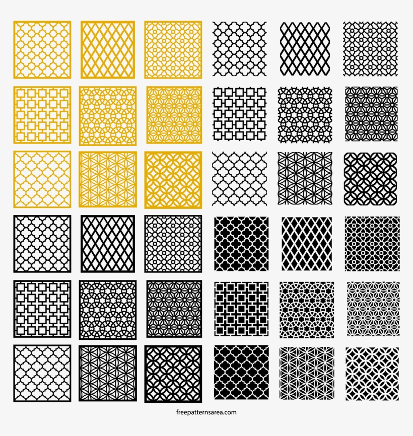 Geometric Motifs Repeating Vectors Cutting Patterns - Qp Card, transparent png download