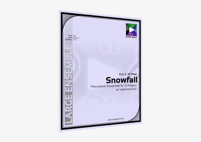 Snowfall, Percussion Ensemble For 13 Players - Percussion Ensemble, transparent png download
