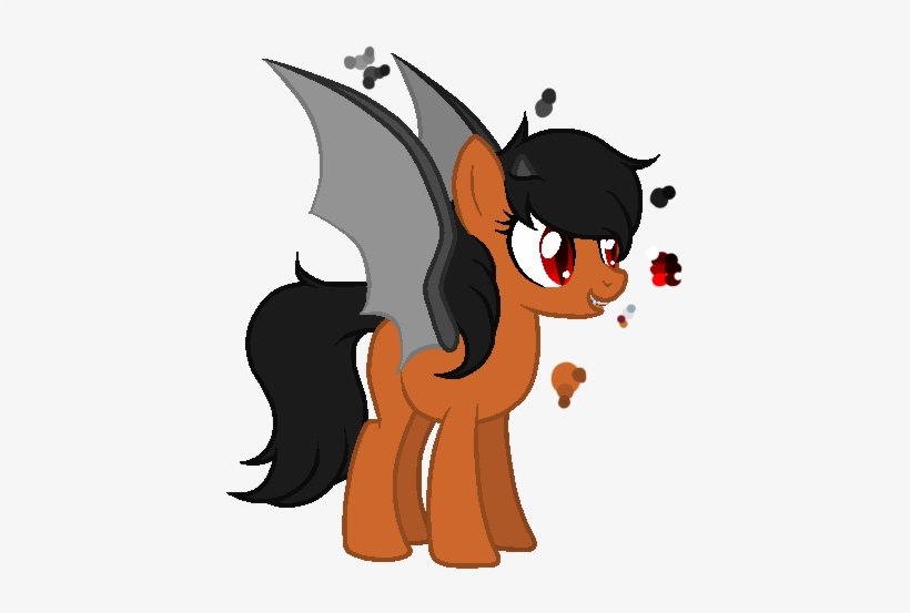 Zipperdrawz, Bat Wings, Demon Pony, Fangs, Horns, Oc, - Horns Demon Cartoon Png, transparent png download