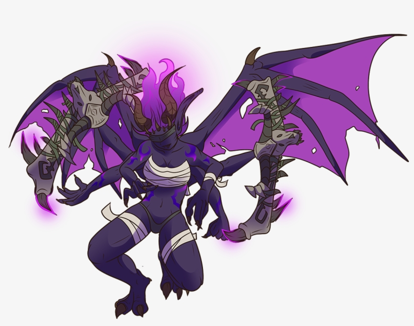 Art[fan Art] A Personal Take On My Demon Hunters Metamorphosis, - Demon Hunter Metamorphosis Fanart, transparent png download