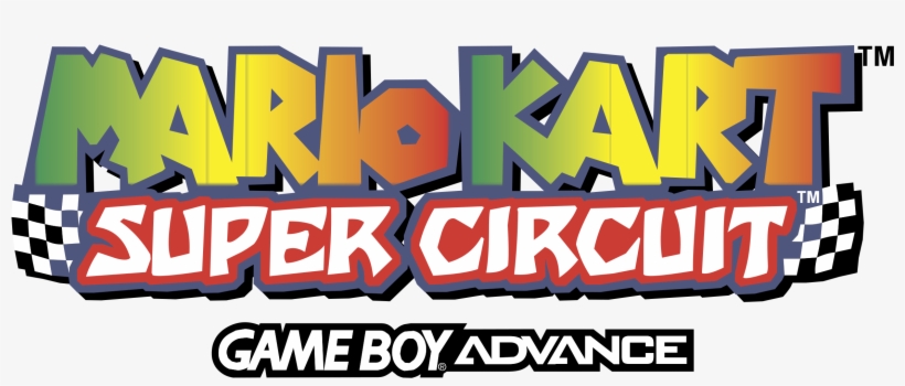 Mario Kart Super Circuit Logo Png Transparent - Game Boy Advance, transparent png download