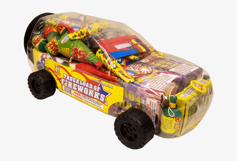Truckload Of Fireworks - Off-road Vehicle, transparent png download