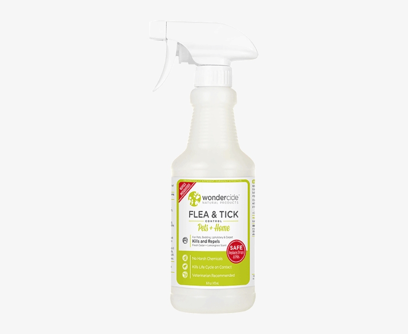 Natural Flea Treatment - Wondercide - Natural Flea & Tick Spray-cedar, transparent png download
