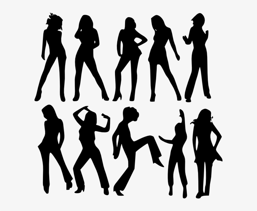 Small - Silhouettes Female, transparent png download