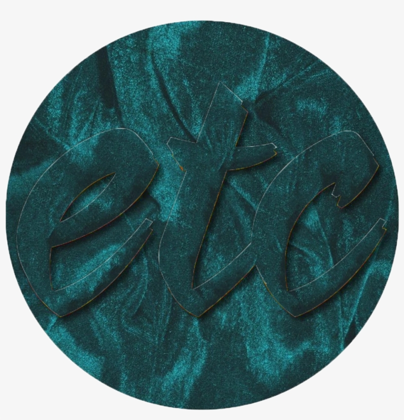 Dark Blue Green Velvet - Circle, transparent png download