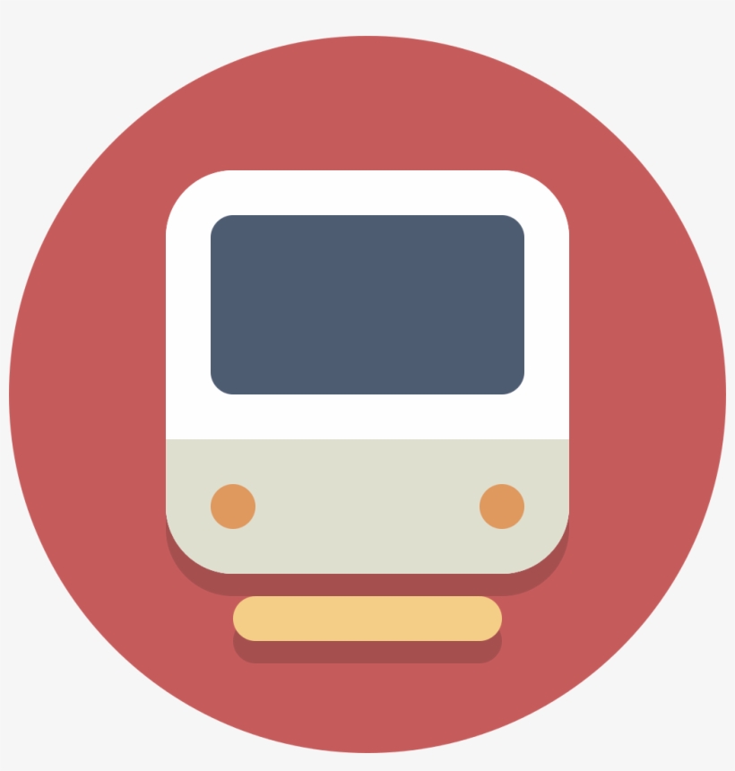 Circle Icons Train - Train Icon Circle, transparent png download