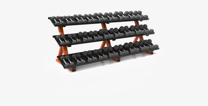 Edge 3 Tier Hex Dumbbell Rack - Hex Dumbbell Rack, transparent png download