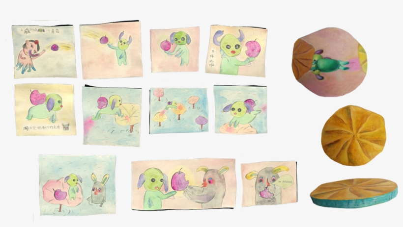 Watercolor On Paper,2014 About 7cm X 8cm Block - Child Art, transparent png download