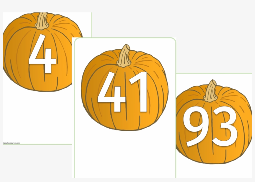 Pumpkin Numbers 0-100cover - Number, transparent png download