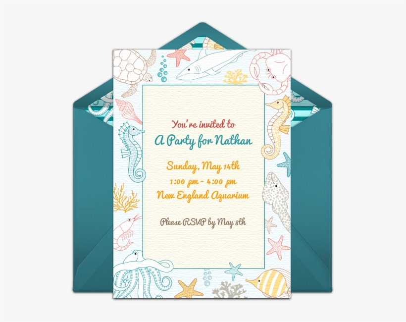 Under The Sea Birthday Online Invitation - Duck Tales Birthday, transparent png download